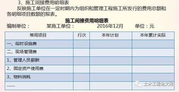 工程项目成本报表编制与成本管控全案例分析